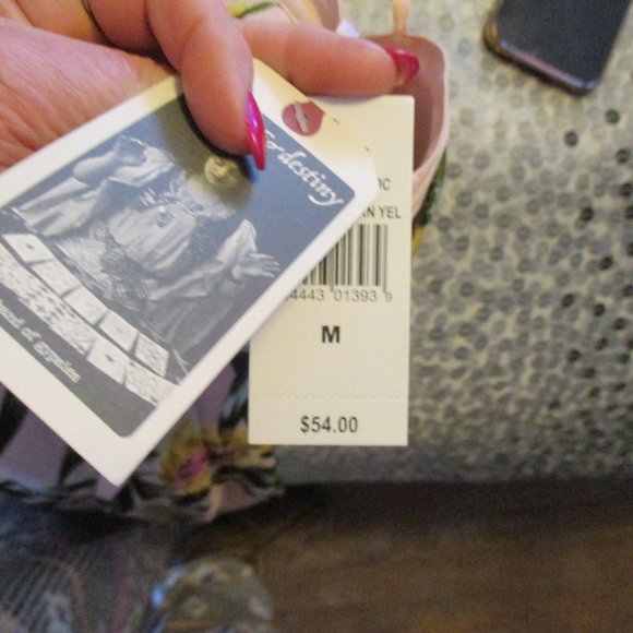 new with tags chance & destiny  jumpsuits with built in bra floral - Picture 4 of 4